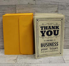 Load image into Gallery viewer, NISA Business Thank You Cards - Set of 46 - 7" x 5" - New