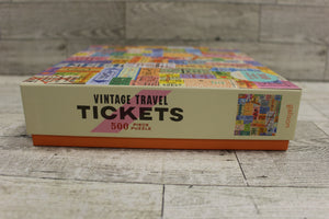 Vintage Travel Tickets 500 Piece Puzzle - 20" x 20" - New