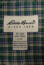 Load image into Gallery viewer, Eddie Bauer Men&#39;s Long Sleeve Plaid Shirt - Large - Used