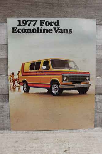 Vintage 1977 Ford Ecoline Vans Brochure Catalogs -Used