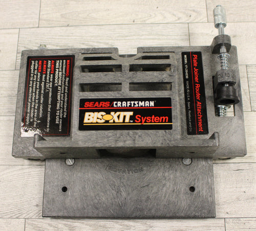 Sears Craftsman Plate Joiner Router Attachment -Bis Kit System - 171.254230 -New