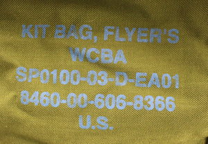 US Air Force Flyers Kit Bag - Green - 8460-00-606-8366 - Used