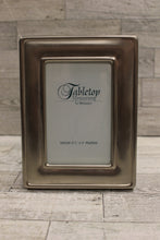 Load image into Gallery viewer, Tabletop Memories by Melannco Silver Tone Photo Frame - Holds 3x5 Photo - Used