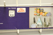 Load image into Gallery viewer, Vintage Space Solvers Handy Rack - White - Shelf &amp; Hooks - New