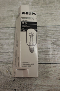 Philips T6 15W Candelabra Base Light Bulb - Set of 4 - New
