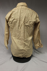 US Army Men's Tan Dress Shirt - 15 x 32 - 8405-01-005-1042 - Used