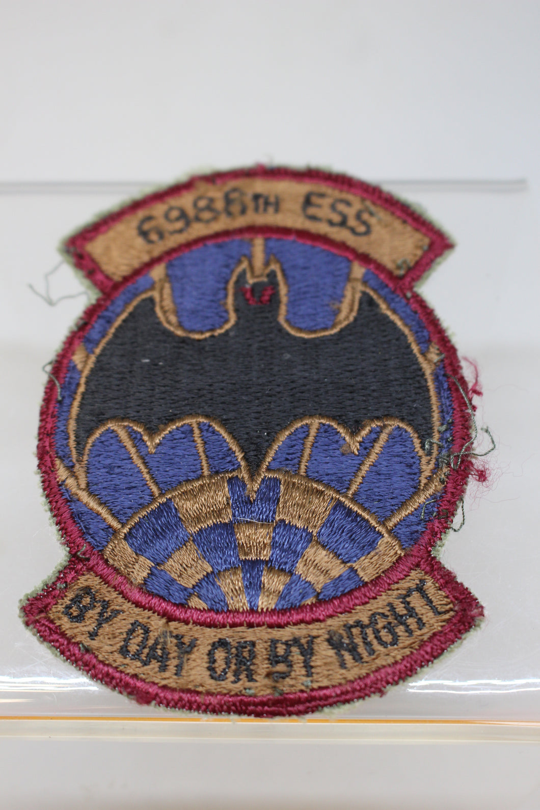 USAF 6988th Electronic Security Squadron Patch - By Day or By Night -Sew On - Used