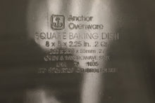 Load image into Gallery viewer, Vintage Anchor Hocking Ovenware Glass Square Casserole Baking Dish - Used