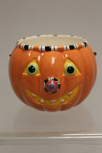 Load image into Gallery viewer, Hallmark 4" Ceramic Pumpkin Pail - Used