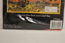 Load image into Gallery viewer, Holiday Inspirations Glow-In-The-Dark Lawn Leaf Bag - 3 bags - New