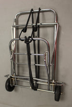 Load image into Gallery viewer, Vintage Folding Luggage Cart with Wheels and Bungie Strap - Used