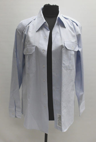 US Air Force AF Men's Dress Blue Long Sleeve Shirt - 16 x 32 - Used