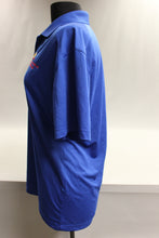 Load image into Gallery viewer, Laser Web Short Sleeve Polo Shirt - Small - Blue - Used