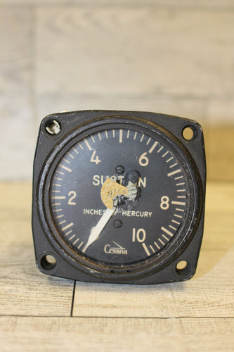 Cessna Aircraft 2 1/4 Inch Suction Indicator Gauge - Inches of Mercury 100903