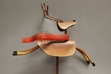 Load image into Gallery viewer, Vintage Christmas Metal Reindeer Figures/Stakes - Set of 2 - Used
