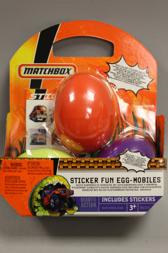 Matchbox Sticker Fun Egg-Mobiles - Ages 3+ - New
