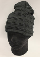 Load image into Gallery viewer, Port Authority Men&#39;s Slouchy Ribbed Beanie - Black - Used