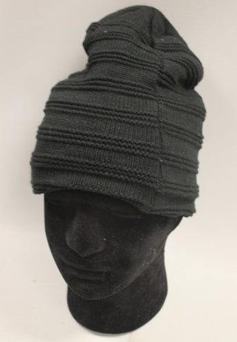 Port Authority Men's Slouchy Ribbed Beanie - Black - Used