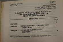 Load image into Gallery viewer, US Army Soldier's Handbook for Individual Operations &amp; Survival - March 1986
