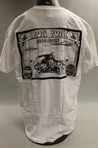 Iron Pony Rides Again T-Shirt - White - Large - Used