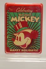 Load image into Gallery viewer, Vintage Mickey Mouse Happy Holidays Miniature Playing Cards - New