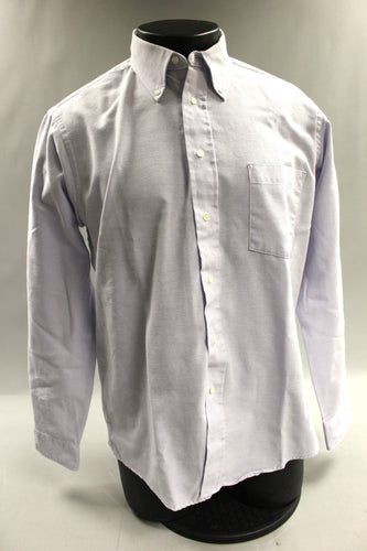Natural Blend Men's Long Sleeve Shirt - Size: 16 - 34/35 -Light Purple - Used