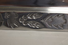 Load image into Gallery viewer, Mexican Pewter Christmas Serving Tray - 14" x 6" - Used