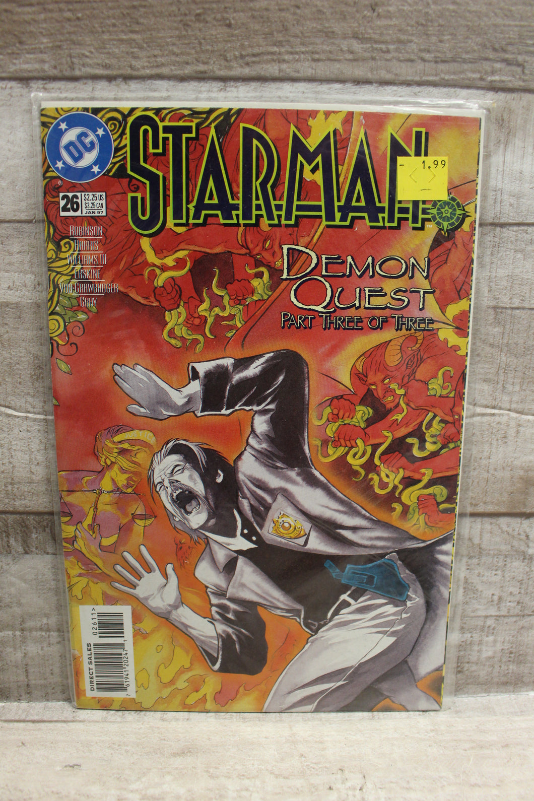 DC Comics Starman #26 Demon Quest Part 3 Comic Book -Used