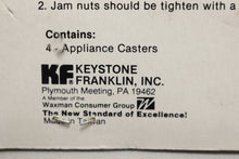 Load image into Gallery viewer, Vintage Keystone Franklin Appliance Casters - Dual Rollers - New