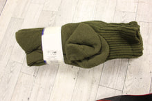 Load image into Gallery viewer, Jefferies Military Olive Green Socks - Size: 10-13 -Pack of 2 - New