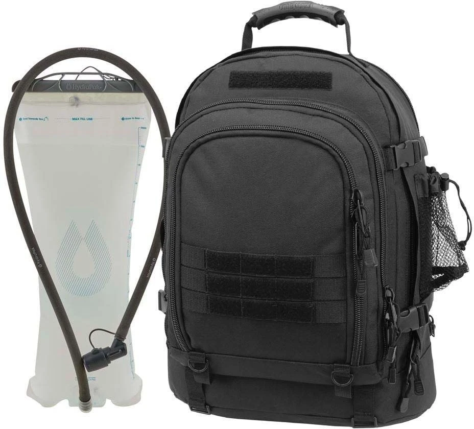 Code Alpha Tactical Gear Tac Pac with Hydrapak 3L Hydration System - Black - New