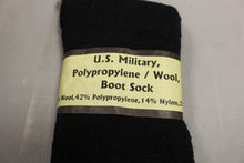 Load image into Gallery viewer, US Military Men's Wool Poly/Wool Boot Socks - Size: 10-13 - New