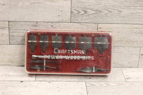 Craftsman 10 Piece Wood Boring Bits Set - Used