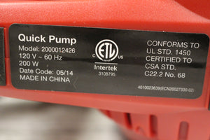 Coleman Electric Quick Pump with Hose - Used