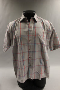 Warren Scott Men's Short Sleeve Shirt - Size: L 16-16-1/2 - Used