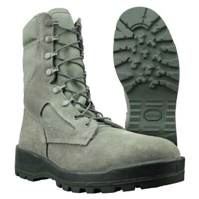 Wellco Men's Temperate Weather Combat Boots - 12.5 W - Sage Green - New