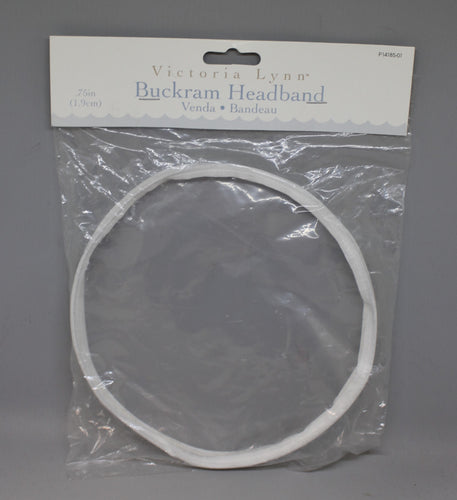 Victoria Lynn Buckram Headband - White - New