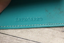 Load image into Gallery viewer, Baekgaard Slim Leather Business Card Case Holder - Teal - Used
