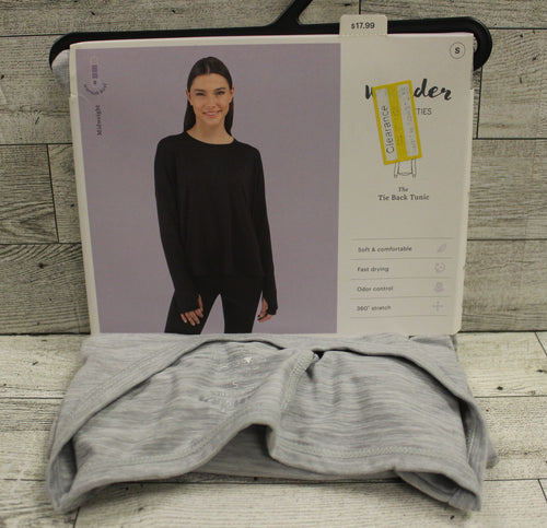 Wander Hotties Midweight Tie Back Tunic - Heather Grey -Small - New