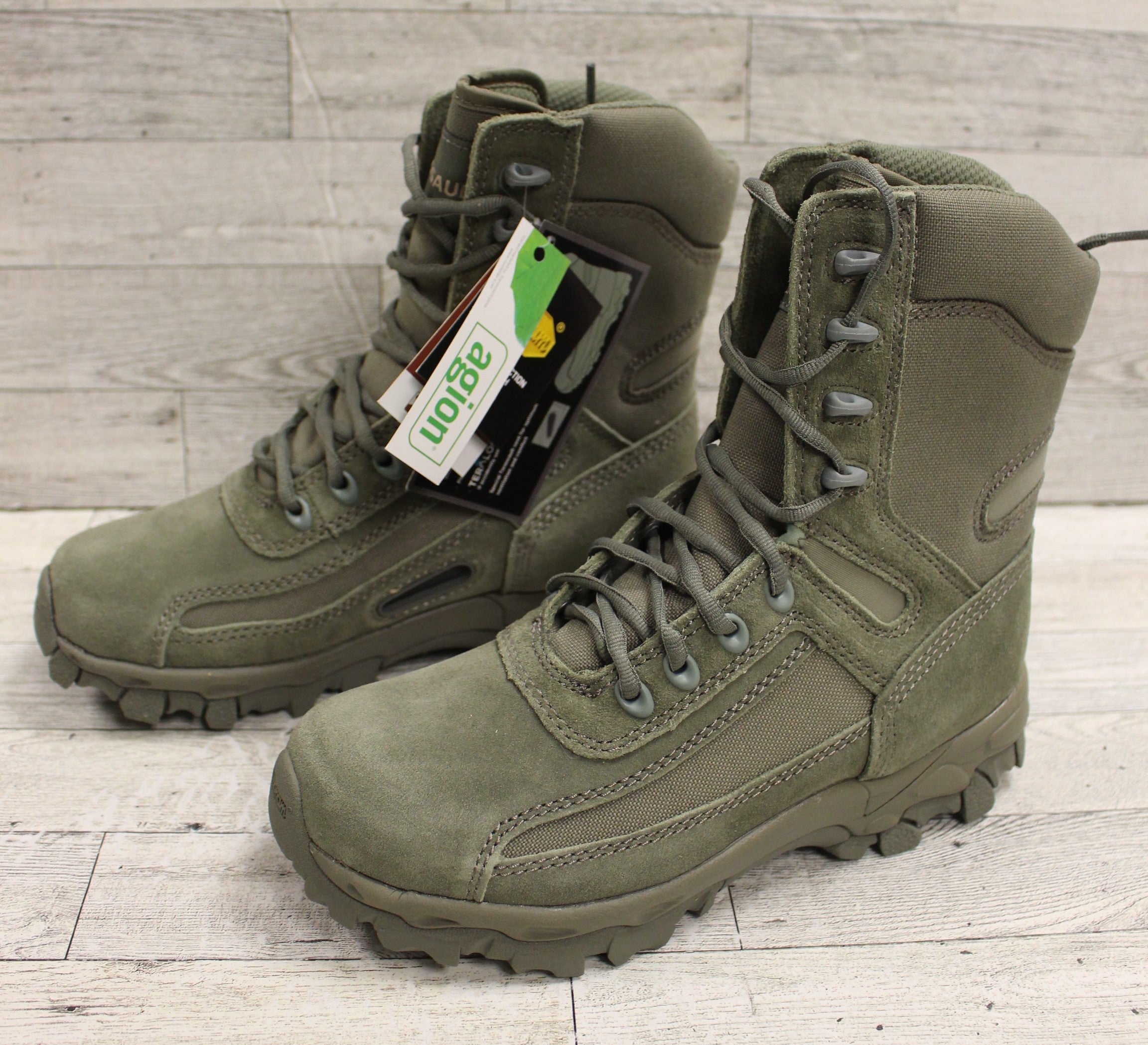 Terassault Sage Green Combat Boots - Size: 5.5W - Sage - New 