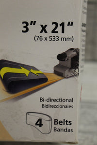 Shop Smith P120 Ceramic Belt - 12125 - 3" x 21" - Moderate Surface Prep -4 Belts