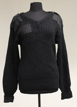Load image into Gallery viewer, US Military Brigade QuarterMasters Black V Neck Sweater - Size: 38 - Used