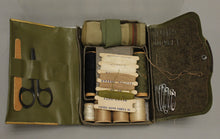 Load image into Gallery viewer, WWII US Army Military Sewing Kit with Contents - Thread Needles Buttons - Used