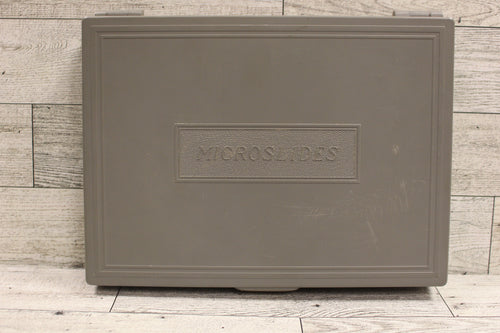 Vintage Microscope Microslides Storage Case - Used