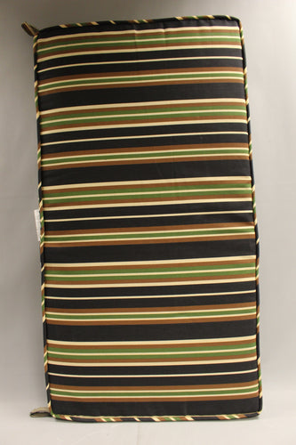 Outdoor Patio Welted Bench Settee Cushion - Striped - 41.5
