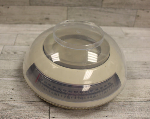 Vintage Collectible Round Food Scale with Bowl - Lbs and Kg - Used