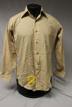 Load image into Gallery viewer, US Army Men&#39;s Tan Dress Shirt - 15 x 32 - 8405-01-005-1042 - Used