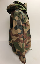 Load image into Gallery viewer, French Army Military Woodland CCE Cold Weather Waterproof Jacket - 128C - Used