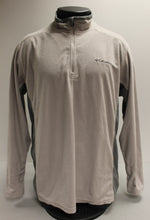 Load image into Gallery viewer, Columbia Men's Two Tone Quarter Zip Long Sleeve Shirt - Beige - Large - Used