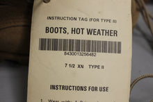 Load image into Gallery viewer, Army Hot Weather Combat Boot - Sand Tan - Size: 7-1/2 XNarrow - New